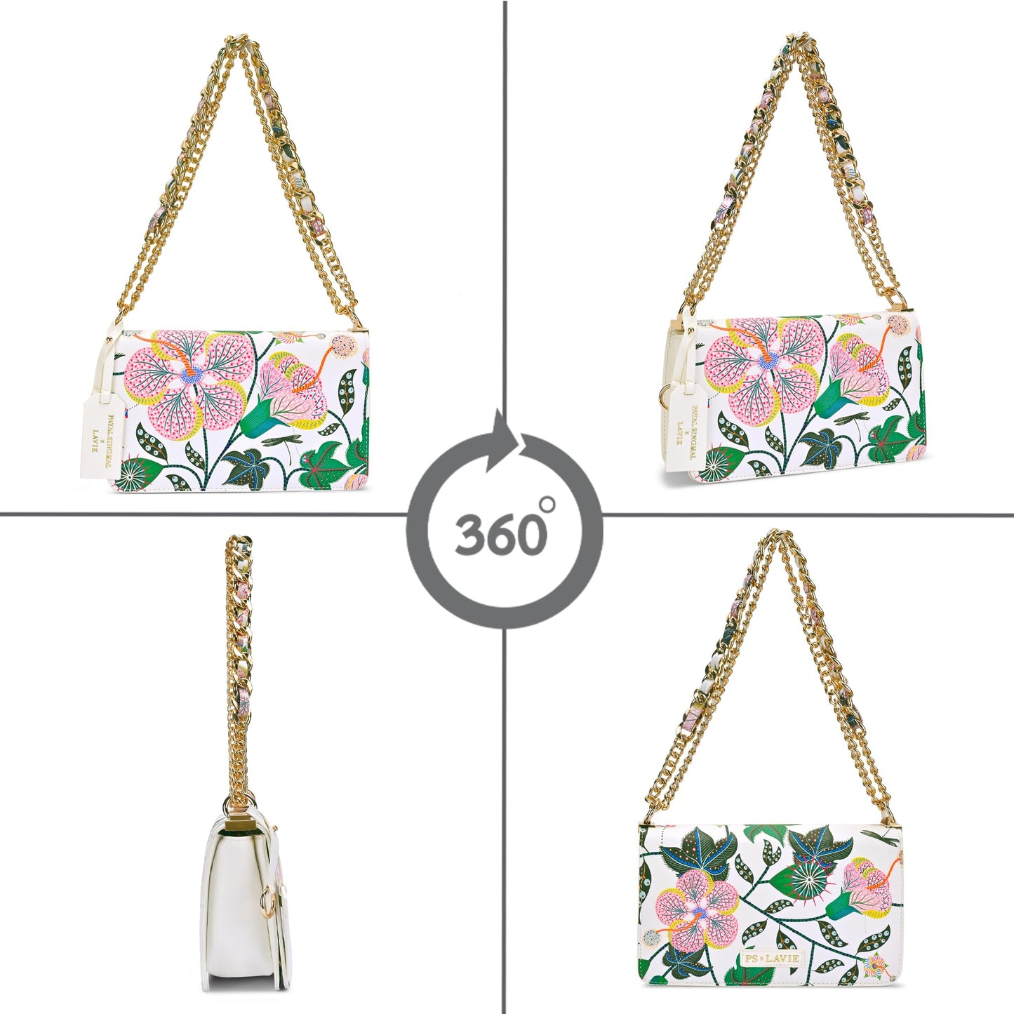 Lavie X Payal Singhal Limited Edition Abutilon Large Box Totebag | Ladies Purse Handbag