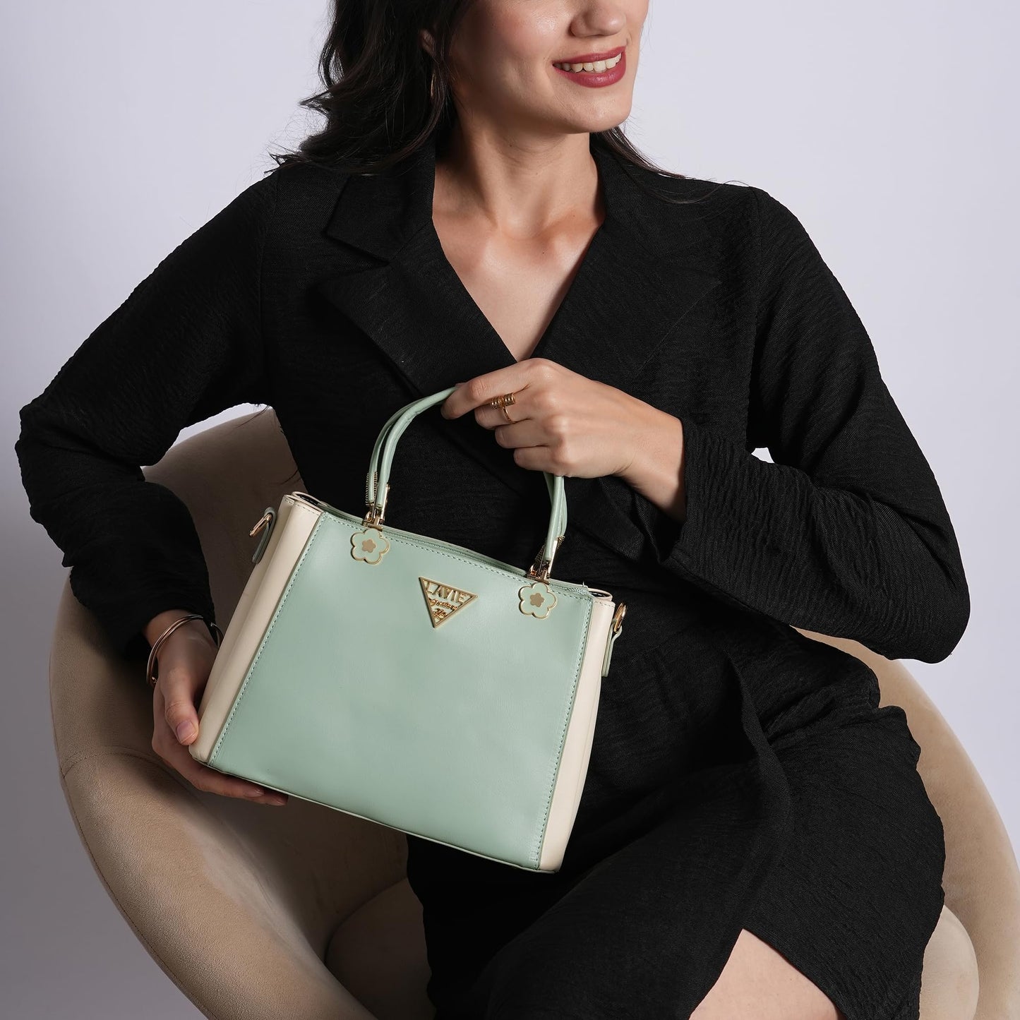 Lavie Signature Women's LS Trinidad 3C Box Satchel Handbag for Women | Satchel Bag for Work | Ladies purse | Stylish Shoulder Bag | Gift For Women