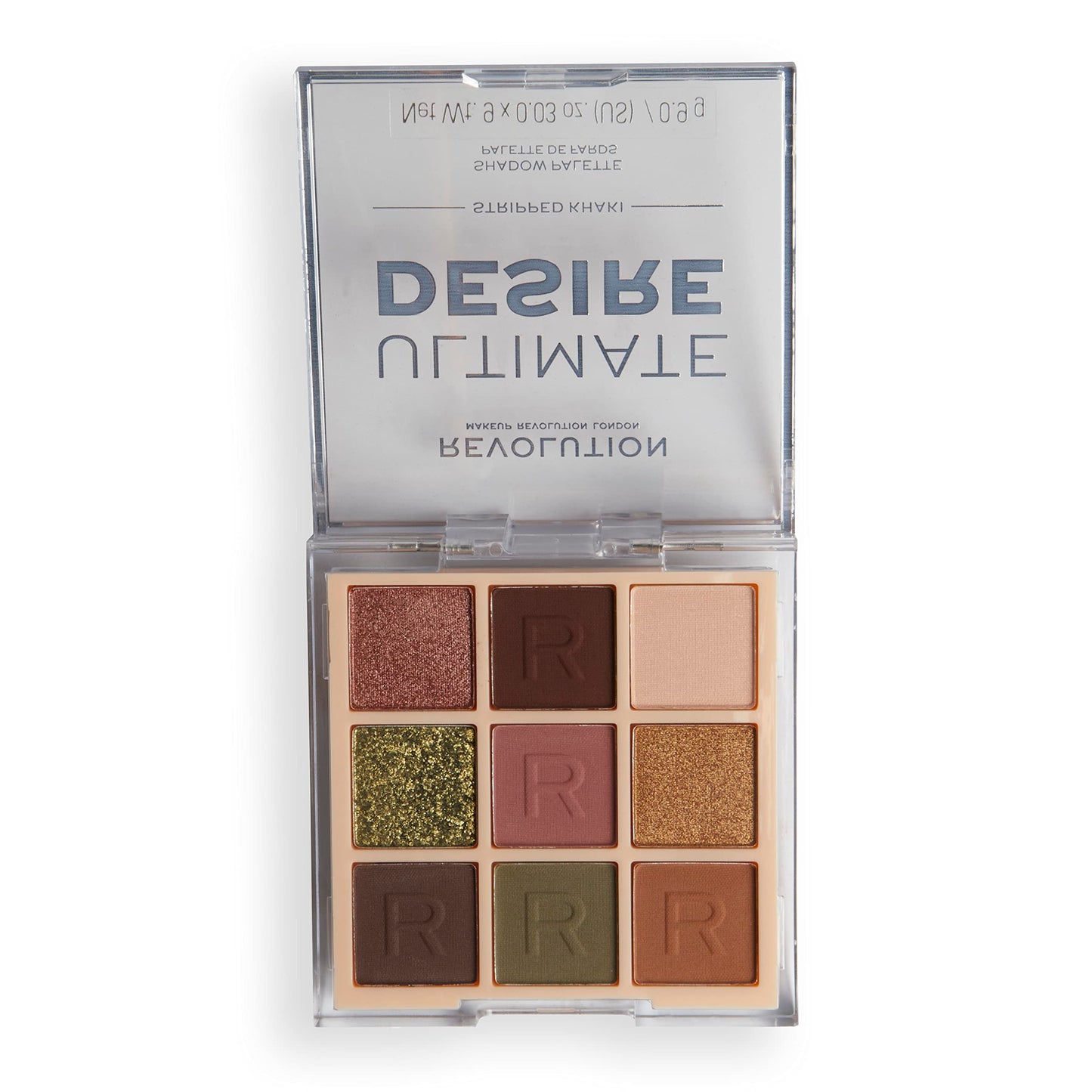 Makeup Revolution Ultimate Desire Shadow Palette Stripped Khaki, Get Highlight the Face with Glam or a Smokey Look Party Makeup