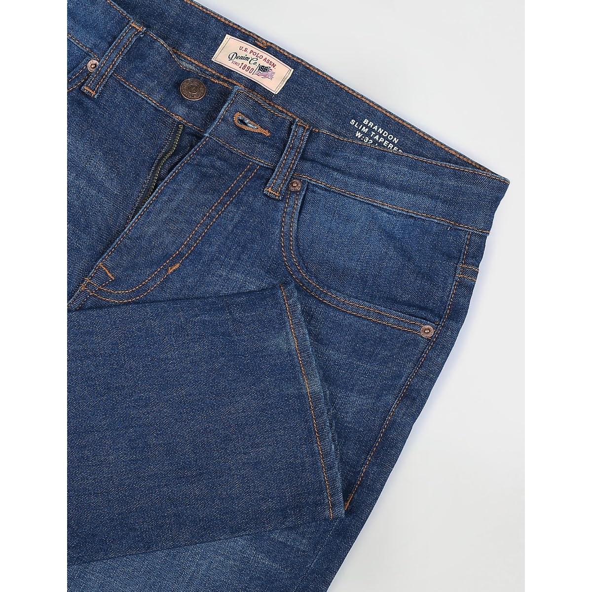 U.S. POLO ASSN. Men's Slim Jeans (UDJENO1020_Blue