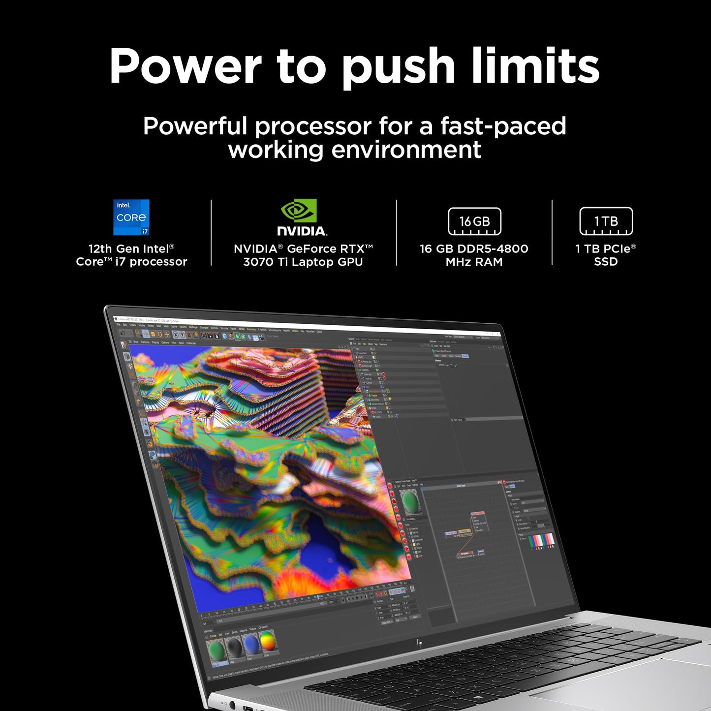 HP ZBook Studio 12th Gen Intel Core i7-12700H 16inch(40.6 cm) WQUXGA Display Creator Laptop 500 nits/16GB RAM/1TB SSD/NVIDIA GeForce RTX 3070 Ti Graphics/Win 11/MSO/B&O/FPR, G9 Workstation PC