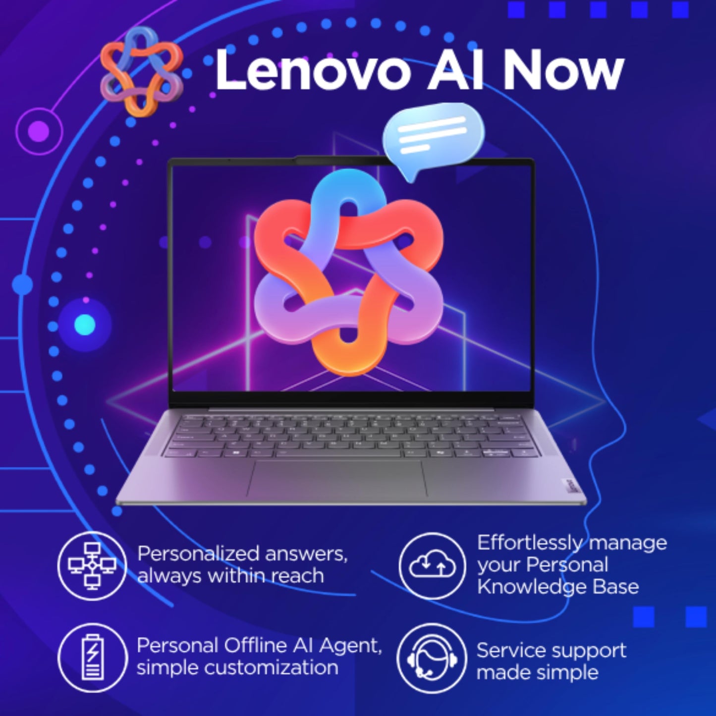Lenovo Yoga Pro 7 Aura Edition, Intel Evo Core Ultra 9 285H, 32GB RAM, 1TB SSD, 3K OLED, Copilot+ PC, 14.5"/36.8cm, Touchscreen, Win 11, Office 24, AI Now, Grey, 1.5Kg, 83KF001LIN, AI Powered Laptop