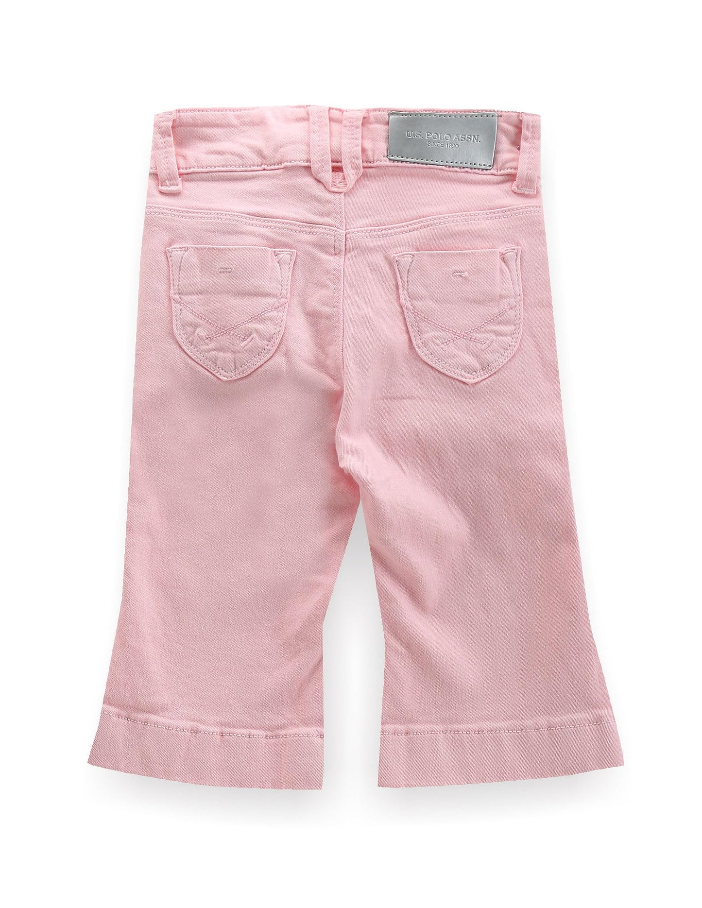 U.S. POLO ASSN. Girls Bootcut Fit Pink Jeans