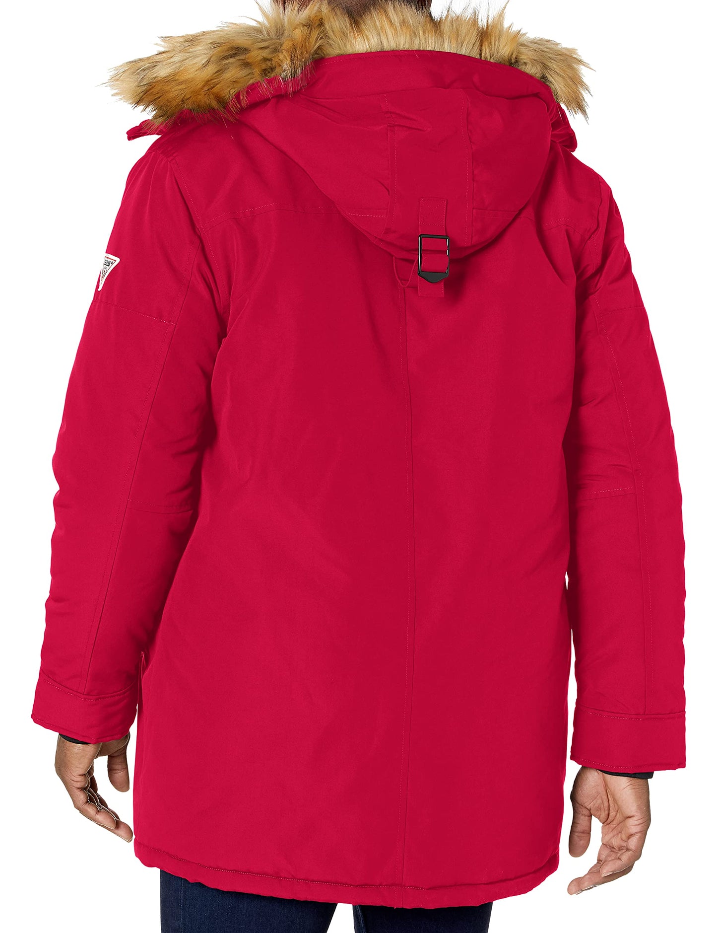 GUESS Men's Heavy Weight Parka Jacket, Red, Extra Large