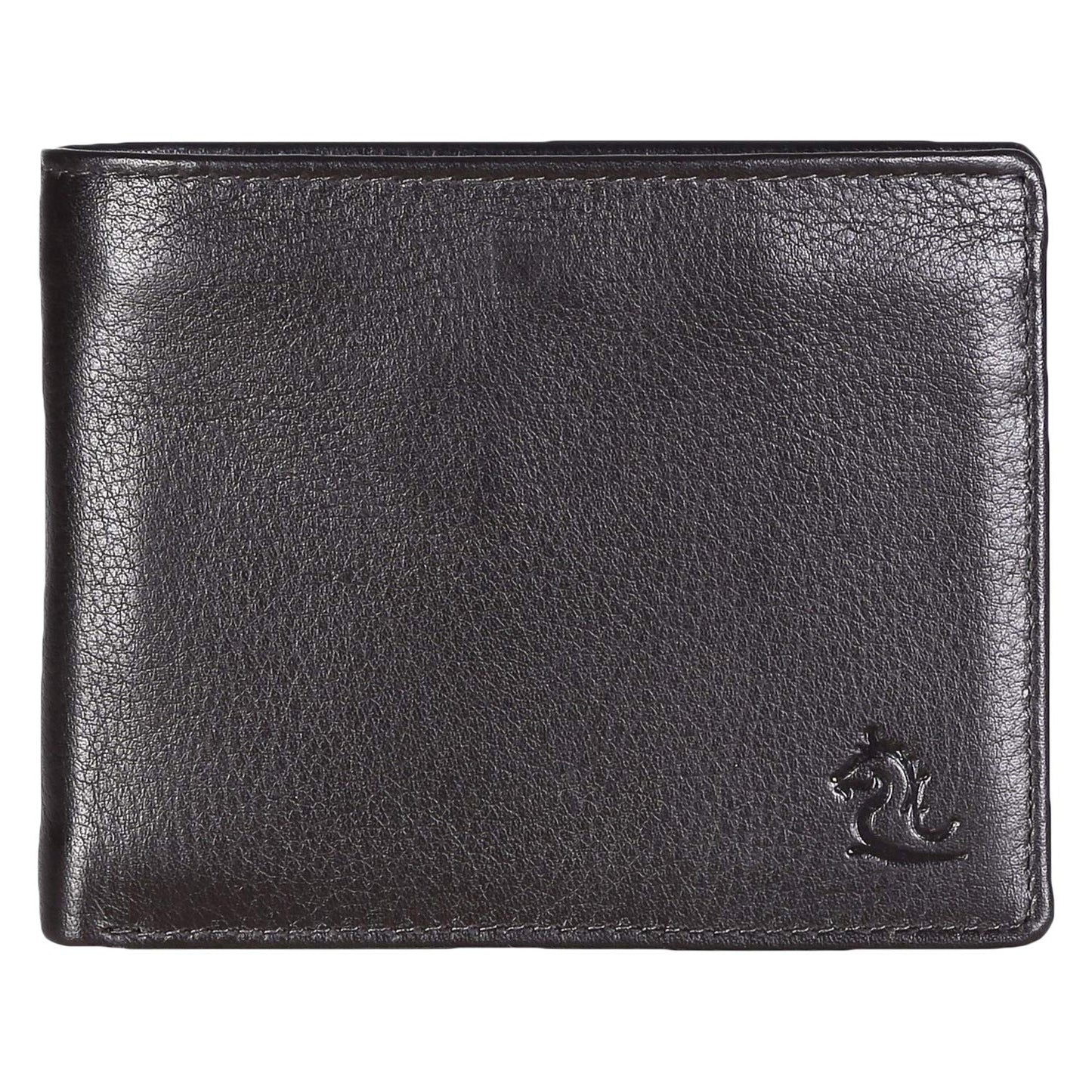 KARA Brown Genuine Leather Wallet for Men with Coin Pocket - Men's Leather Wallet with Multiple Card Slots
