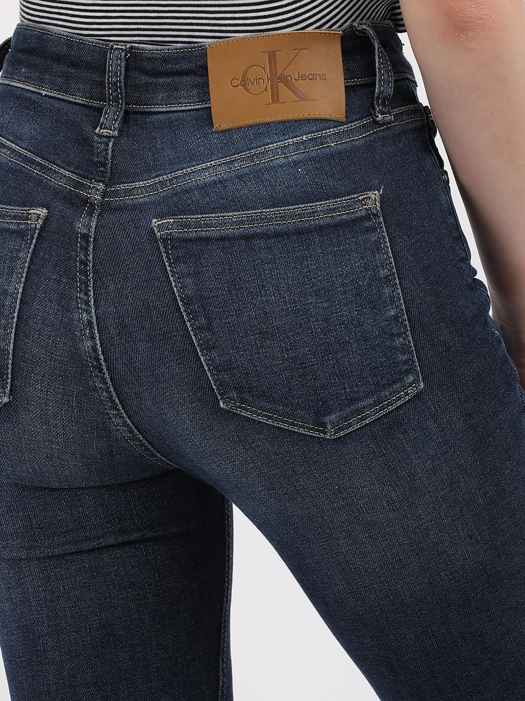 Calvin Klein Womens Blue Color Jeans (26)