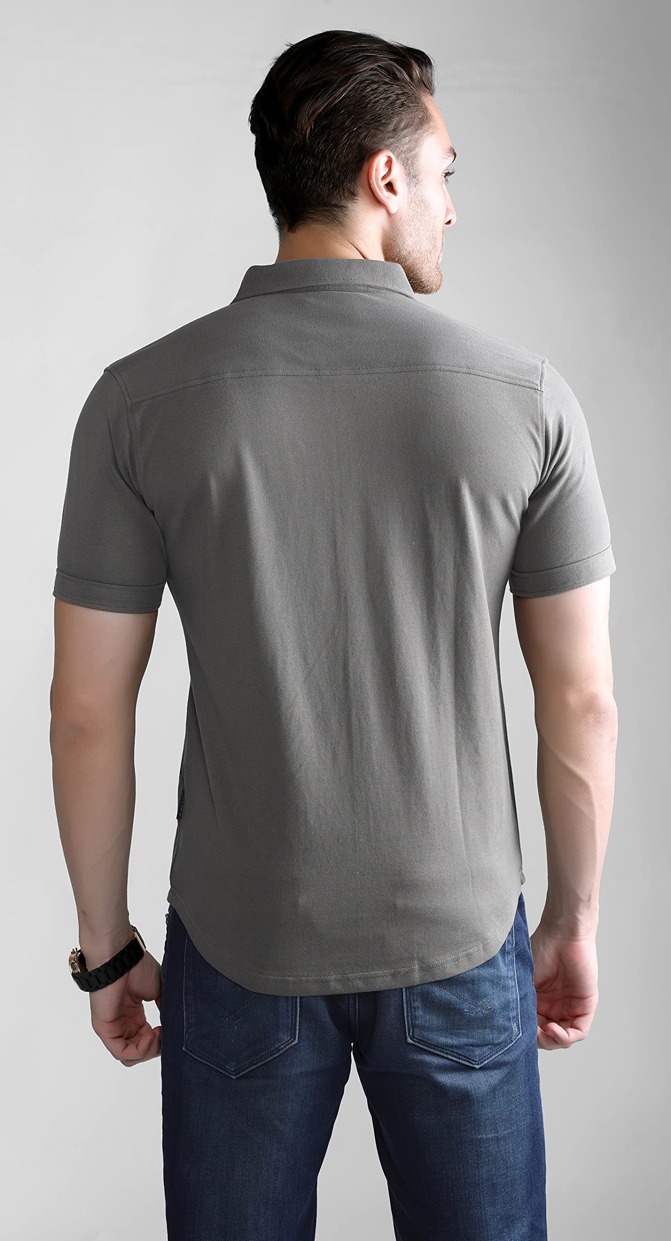 Zuperb Men's Regular Fit Shirt (ZB-701_Olive_XS)