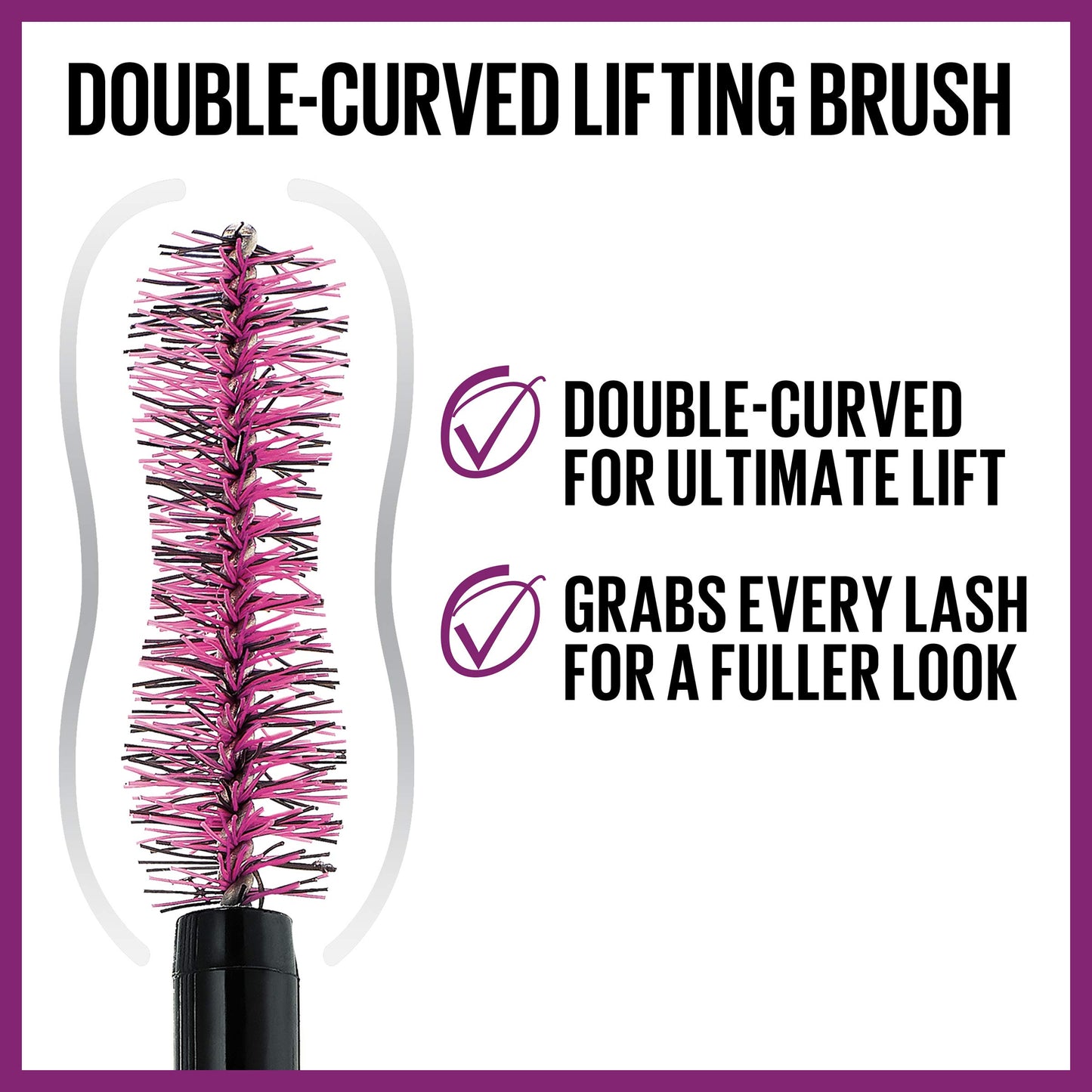Maybelline the Falsies Lash Lift Washable Mascara Volumizing, Lengthening, Lifting, Curling, Multiplying, Eye Makeup, Blackest Black, 0.32 Fl. Oz