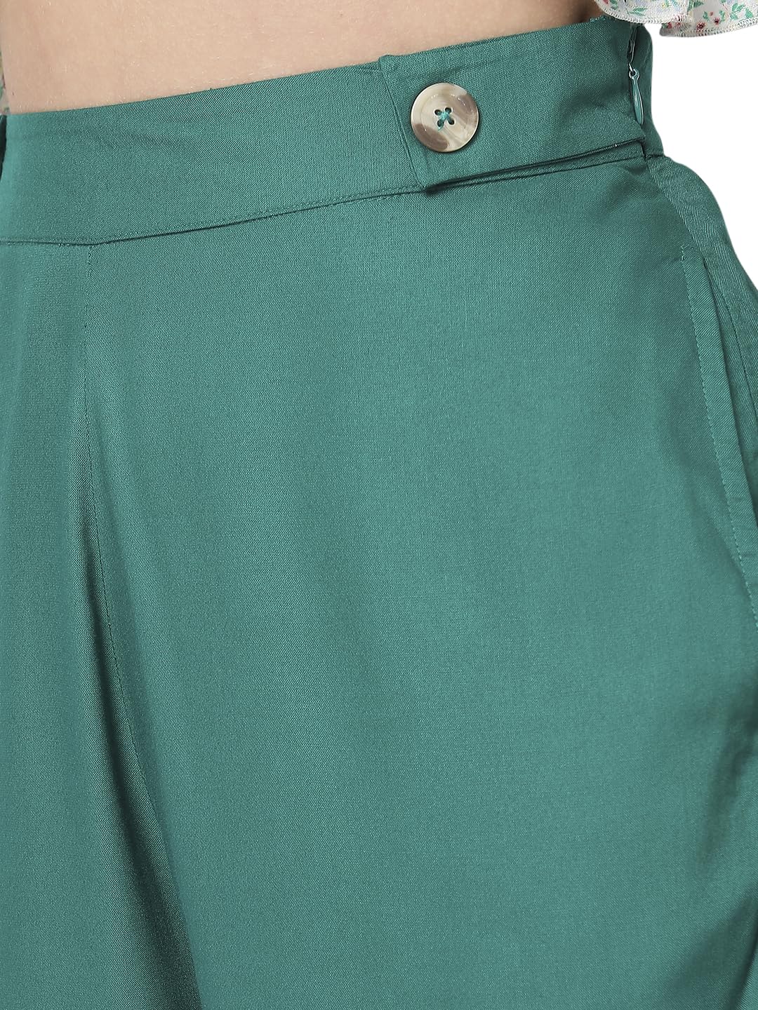 VERO MODA Straight Fit Pant (10279449_Creme De Menthe_S)
