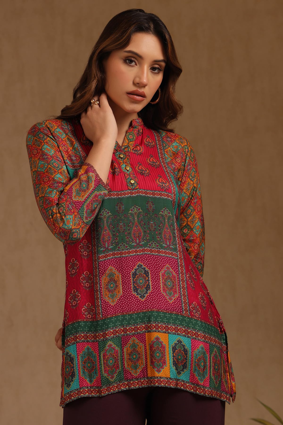 Soch Women's Muslin Ethnic Regular Tunic