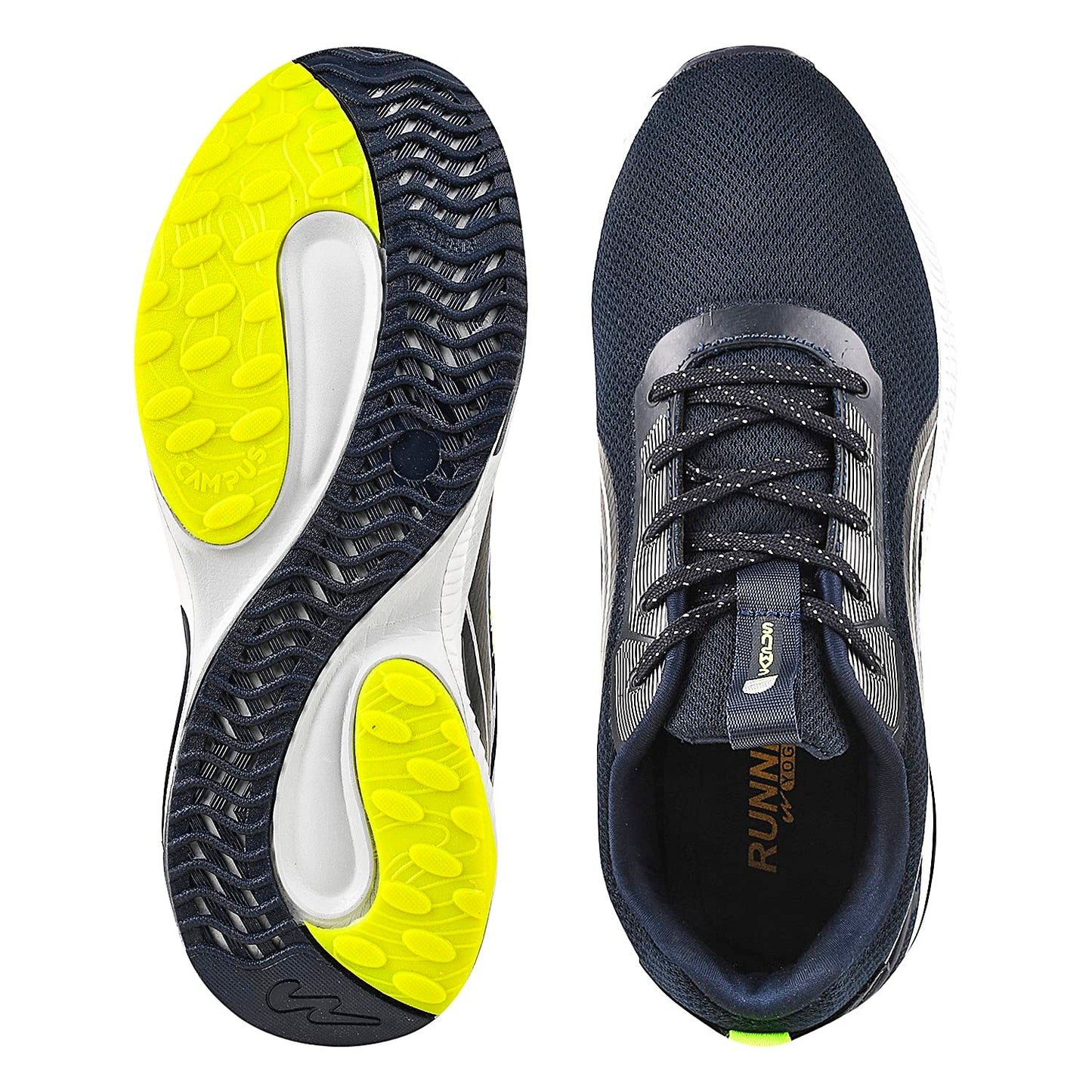 Campus Men's Flash NEW Running Shoes Navy/F.GRN - 6UK/India
