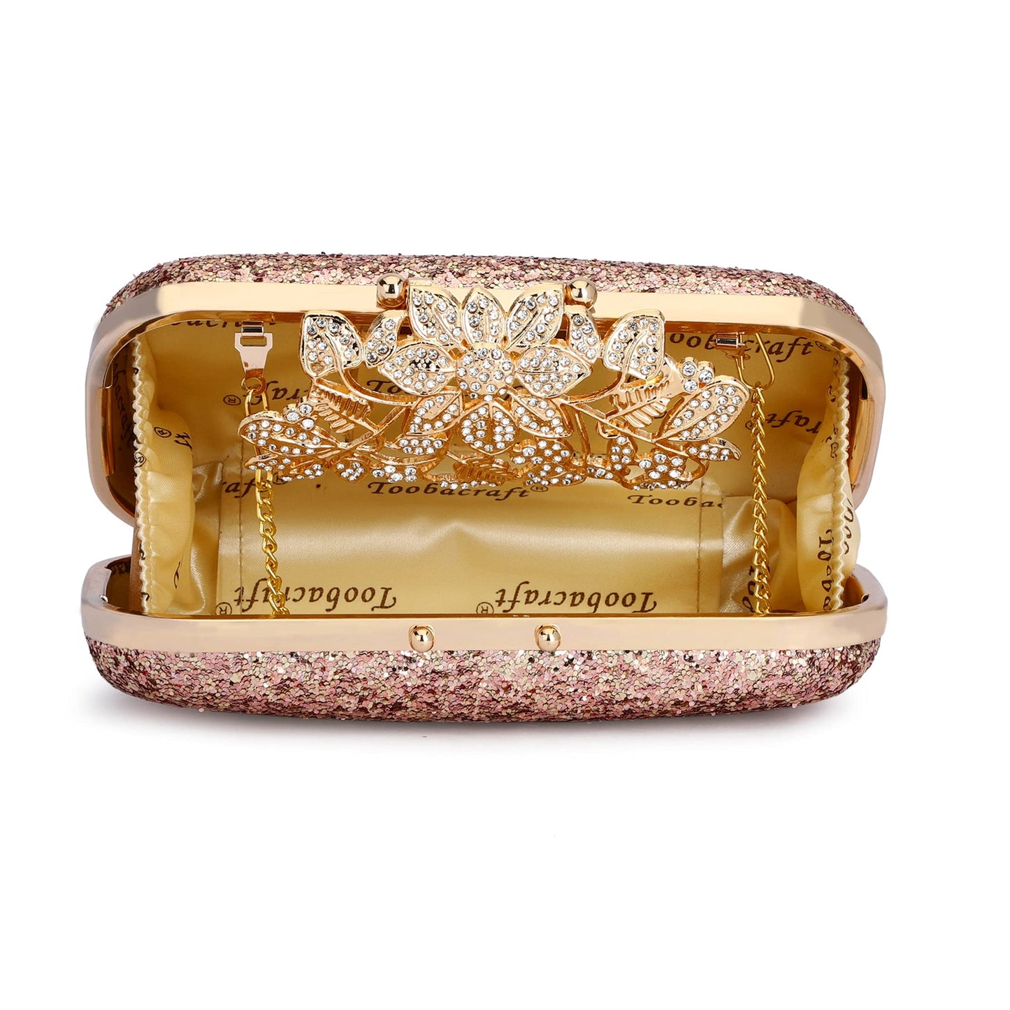 TOOBA Women's Clutch, Metallic Rose Gold