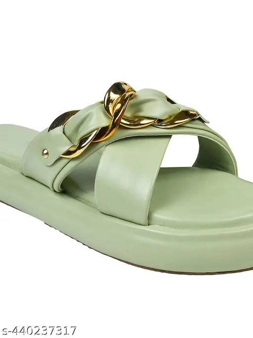 Selfiee Comfortable Slip on Platform Light Weight Trendy Party Sandals For Women and Girls