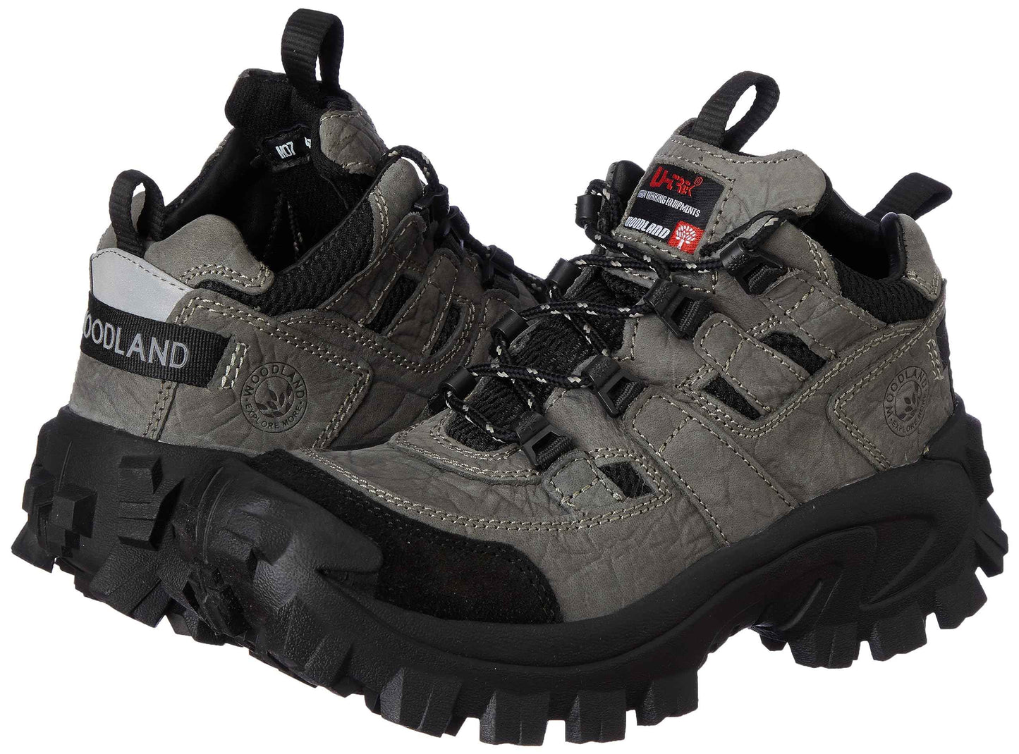 Woodland Men's Charcoal Grey Leather Casual Shoe-9 UK (43 EU) (G 40777CMA)