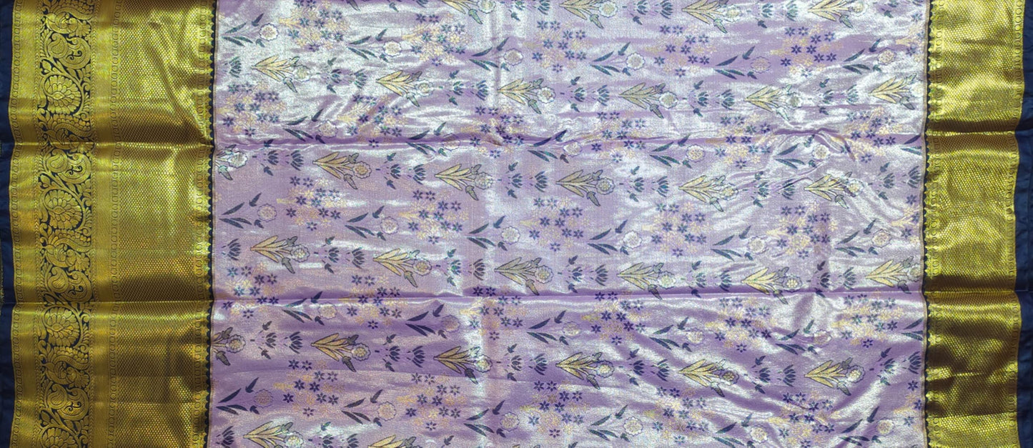 VFCollections Women's Kanchipuram Silk Pure Pattu Sarees With Blouse (VFC223-4)