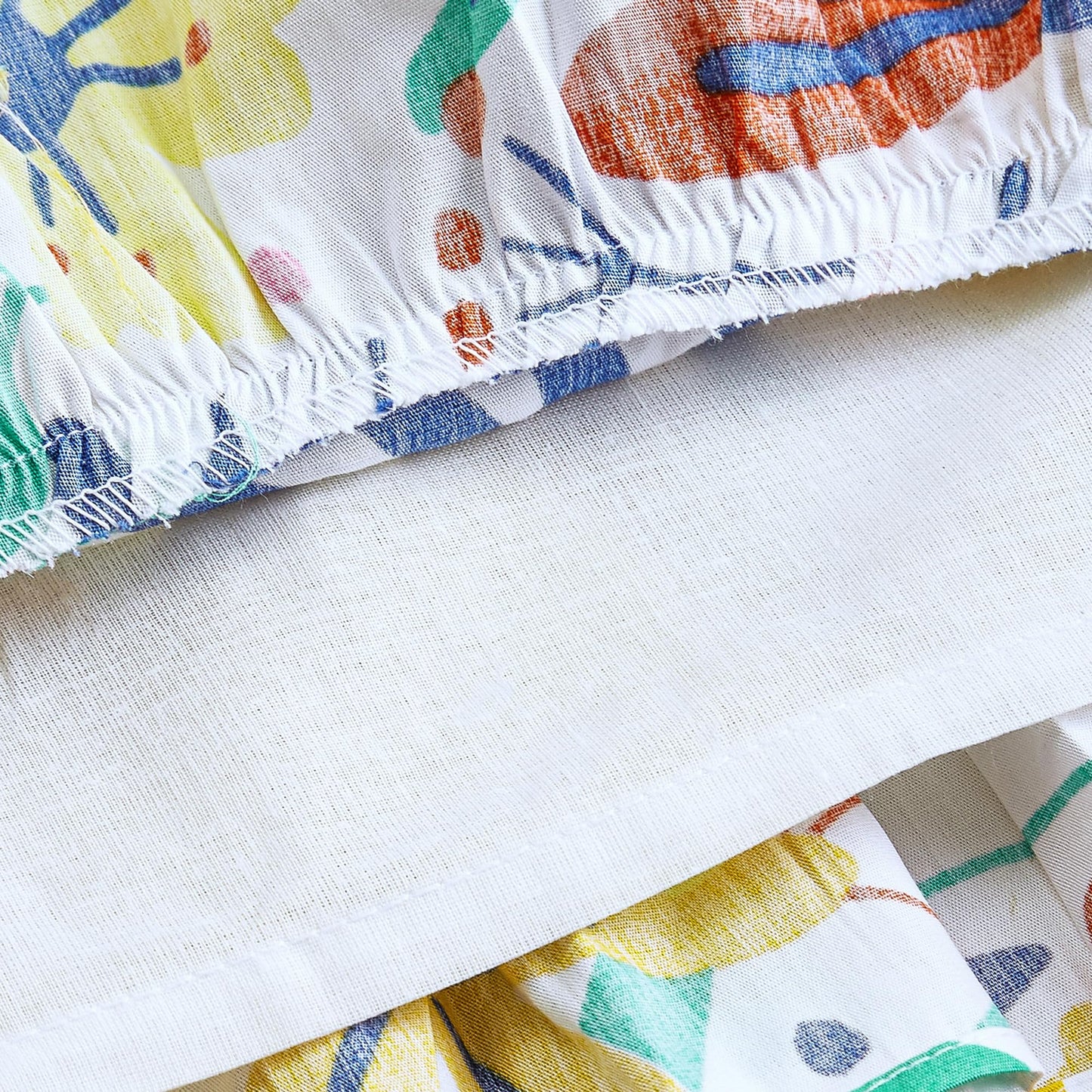 Hopscotch Girls Multi Sleeveless Ruffled Floral Casual Dress