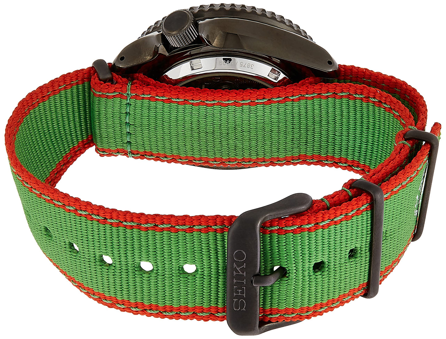 Seiko Leather Analog Green Dial Men Watch-Srpf23K1, Bandcolor-Green