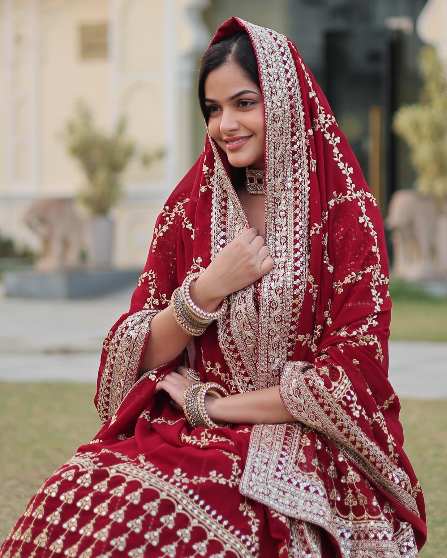 Fashion Basket Faux Blooming With Heavy Sequins Zari Embroidered work Lehenga Choli Set for Women