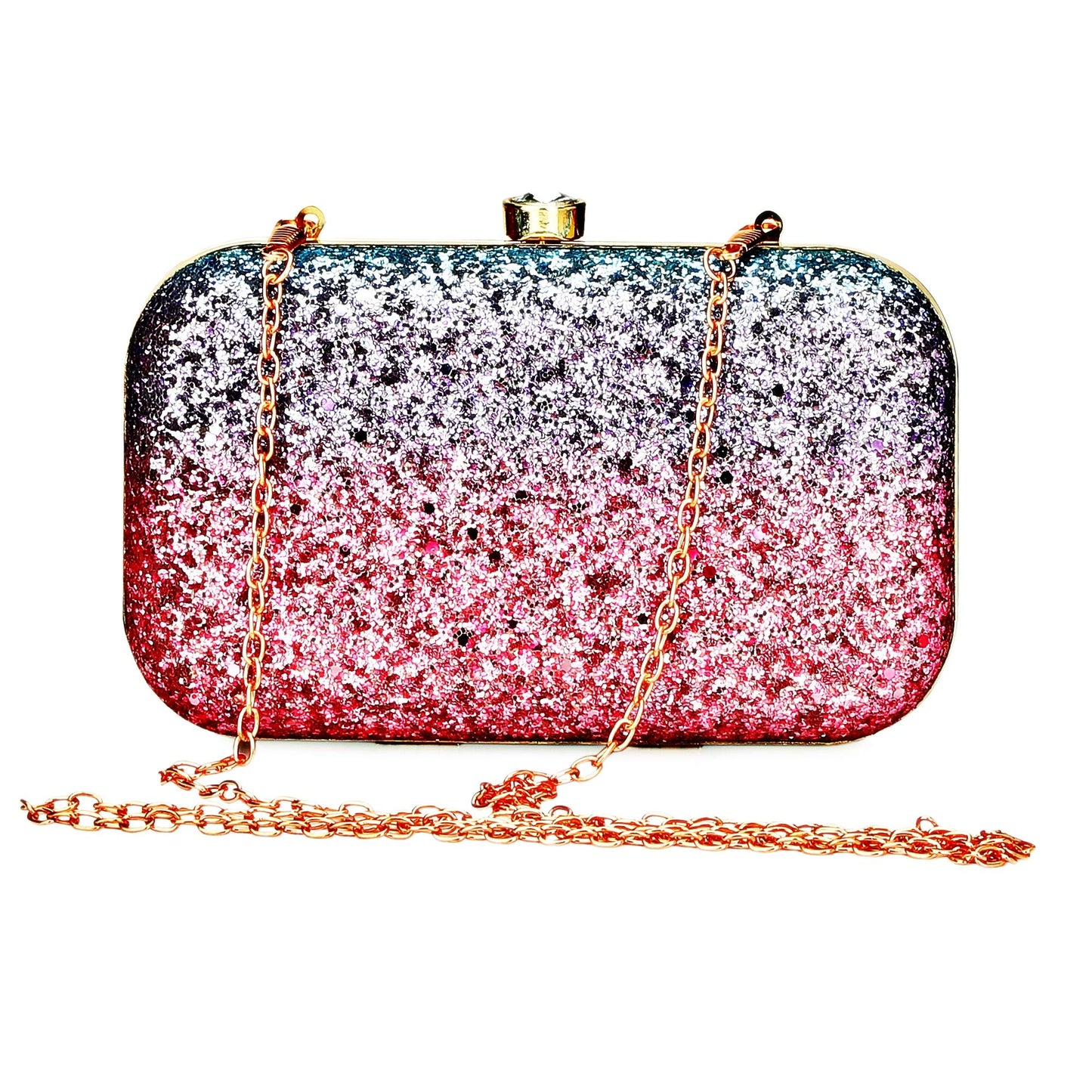 TOOBA Womens Handicraft Hand Embroidered Box Clutch Bag Purse For Bridal, Casual, Wedding Bag for Women & Girls Multi