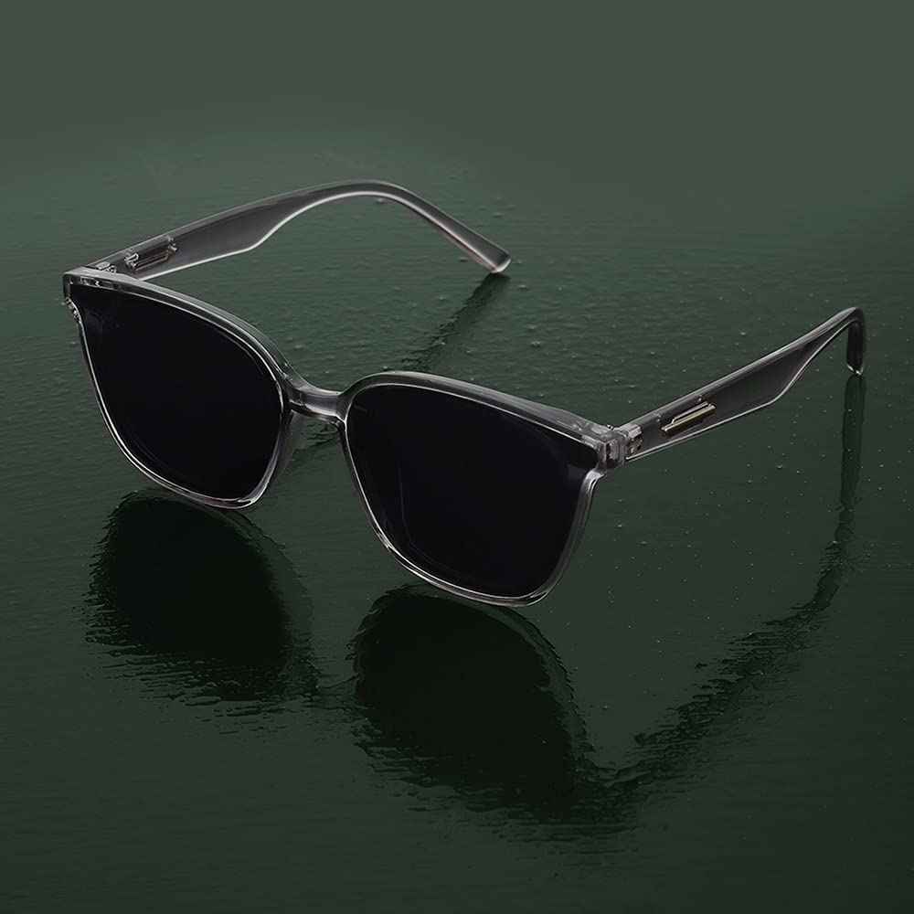 Carlton London-Premium-Men's-Transparent Toned Polarised and UV Protected Lens Rectangle Sunglasses SaumyasStore