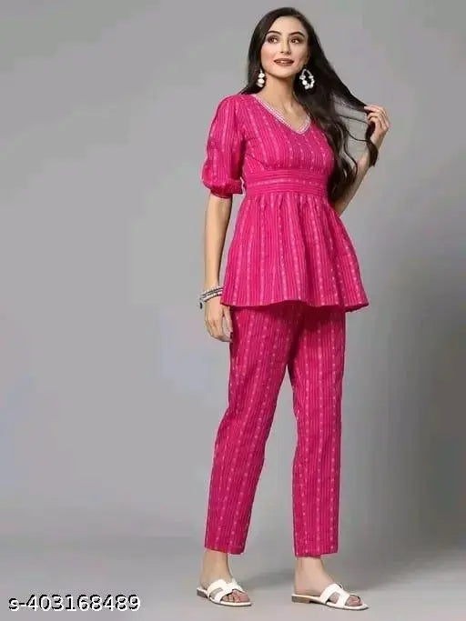 Cotton Stylish Top & Pant Set SaumyasStore