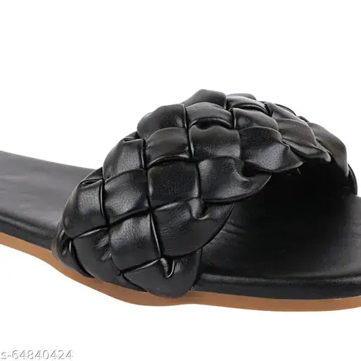 Do Bhai Stylish Casual Black Flats For Women SaumyasStore