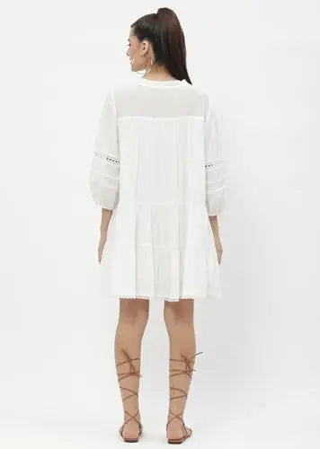 Madame Shanaya Kapoor Off-White Dress SaumyasStore
