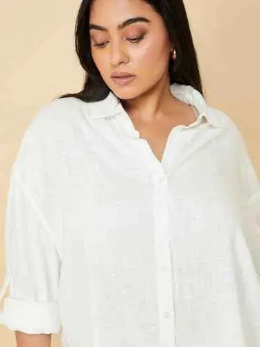 Max Women's Regular Fit Shirt (WVN3601P_Green SaumyasStore