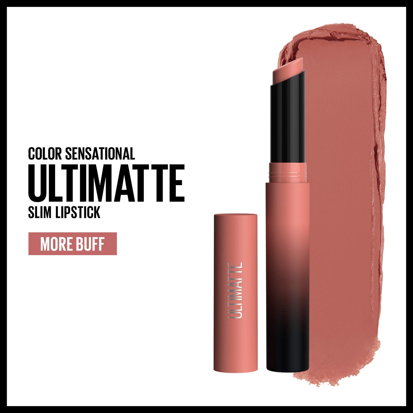 Maybelline New York Color Sensational Ultimatte Matte Lipstick, Non-Drying, Intense Color Pigment, More Buff, Pink Beige, 0.06 oz SaumyasStore
