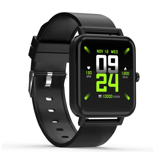 (Renewed) GIZMORE GIZFIT 907 Smartwatch with 1.4” Touch Display, 12 Days Battery Life, Heart Rate Blood Oxygen Monitoring, Menstrual Tracker and IP68 Water Resistance for Men and Women 