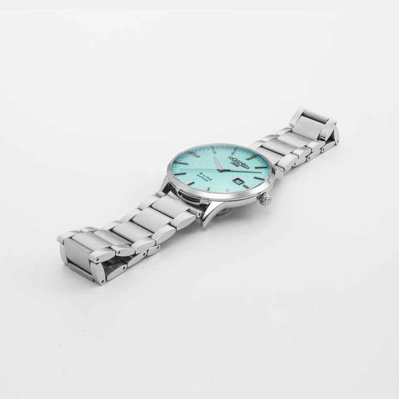 Roamer Quartz Men's R-Line Classic Sky Blue Analog Stainless Steel Watch 718833 41 05 20 SaumyasStore