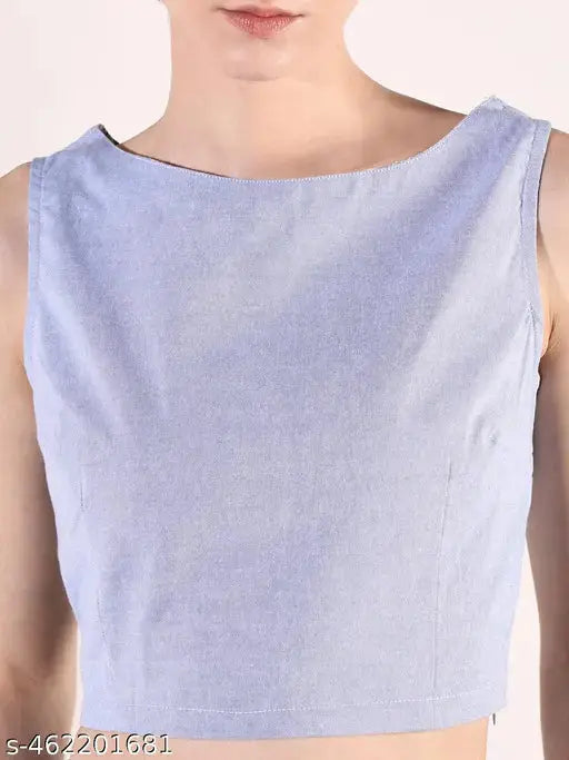 SHOWOFF Women's Striped Blue Co Ords Set with Blazer SaumyasStore