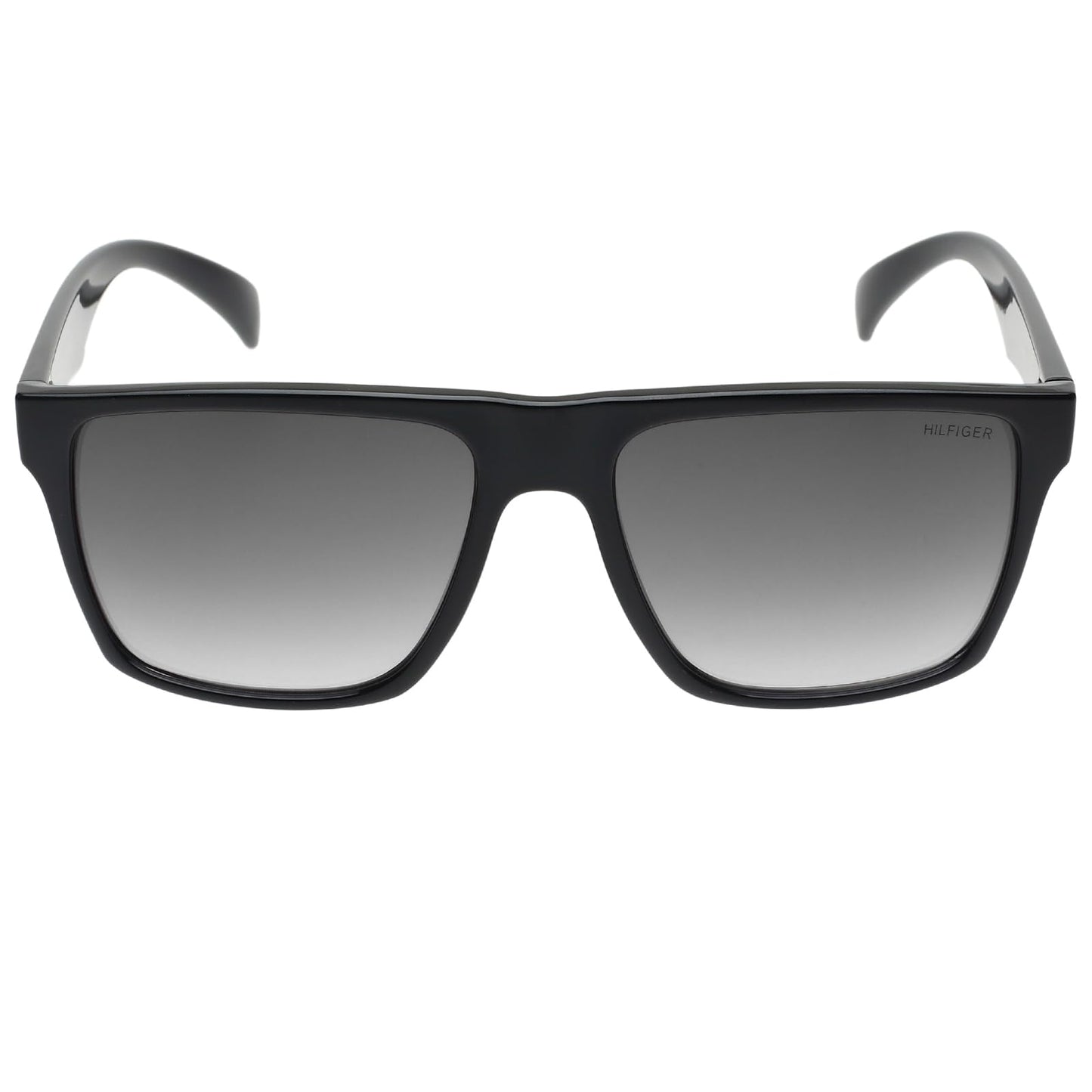 Tommy Hilfiger|Black Full Frame Square Sunglasses|100% UV Protected (Uv 400) Grey Gradient Faded Lens|Men's|Large|TH WALLACE C1 57 S SaumyasStore