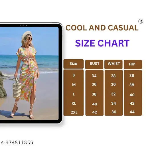 Two Piece Beach Wear Wetern Dress Coord Set For Women Dresses SaumyasStore