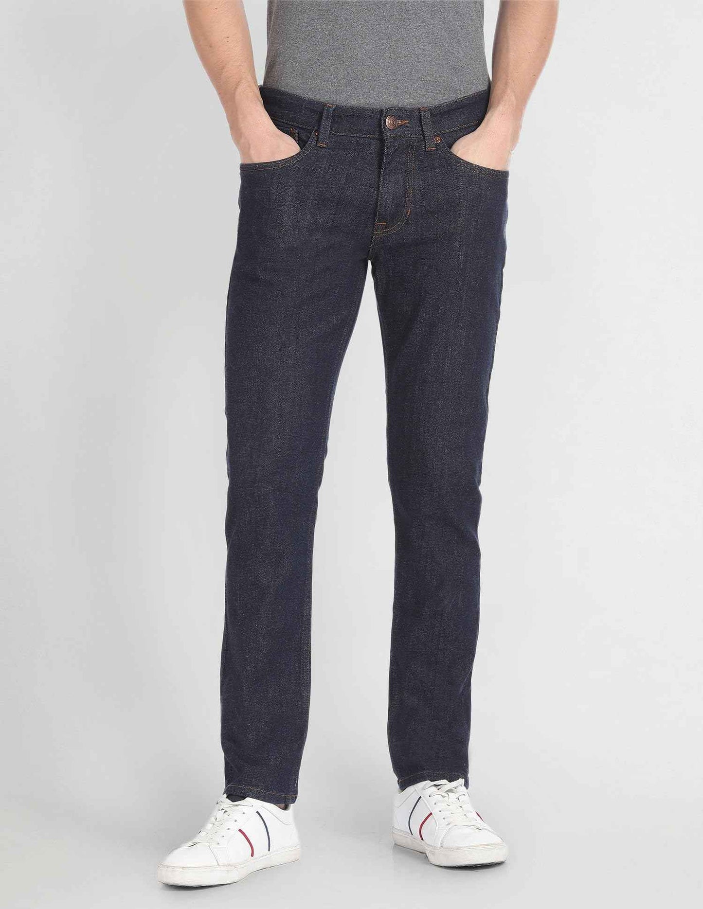 U.S. POLO ASSN. Men's Slim Jeans (UDJENO1281 Blue SaumyasStore