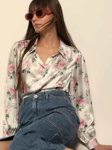 Vero Moda Women's Polyester Regular Fit Pink Shirt SaumyasStore