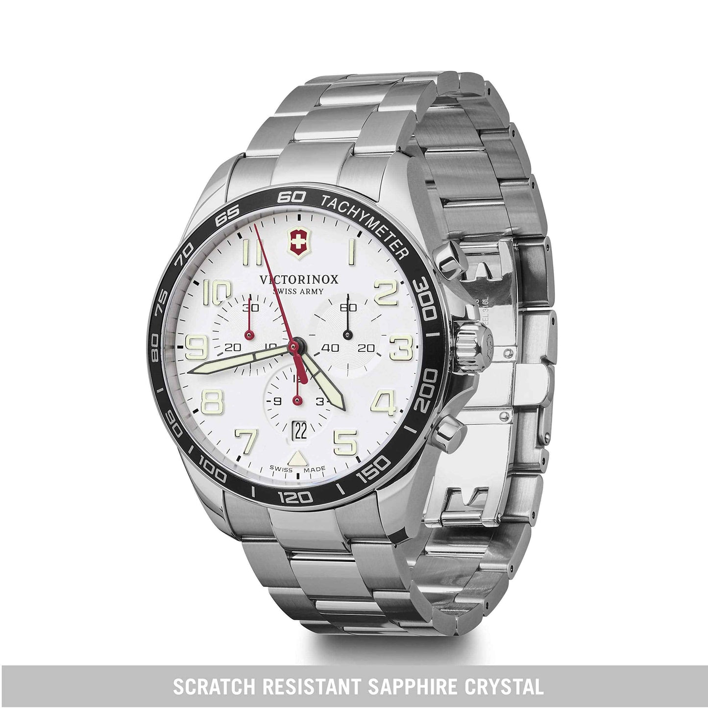 Victorinox FieldForce Chrono Analog White Dial 42mm Men's Watch SaumyasStore