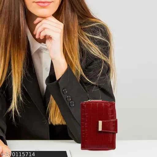 TnW Lifestyle Women's Leather Wallet Hand Clutch with Coin Pocket, 6 Card Slots