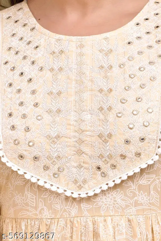 A&K Embroidered Lace Lurex Peplum Top