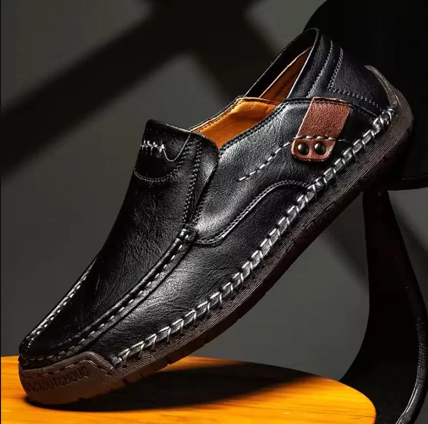 anti skid brown semi formal shoes