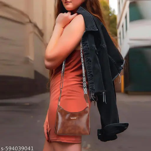 Women Trendy Brown Sling Bags