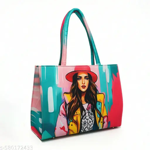Tropical Printed Tote Bag – Multicolor