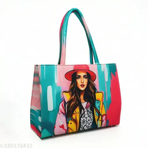 Tropical Printed Tote Bag – Multicolor