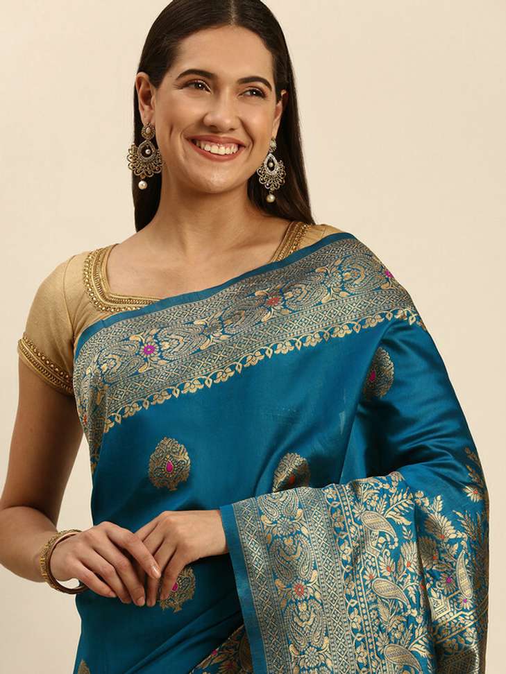 Mohey Woven Bollywood Art Silk Saree