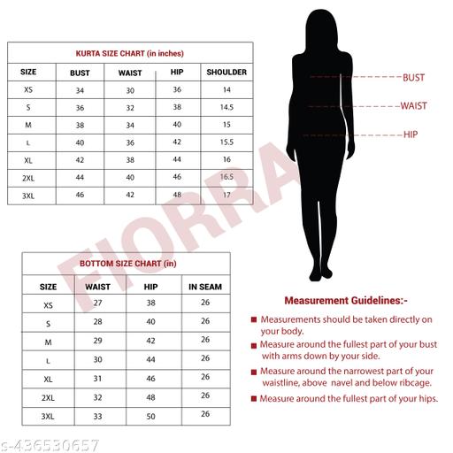 FIORRA Women's Blue Pure Cotton A-line Kurta with Pant