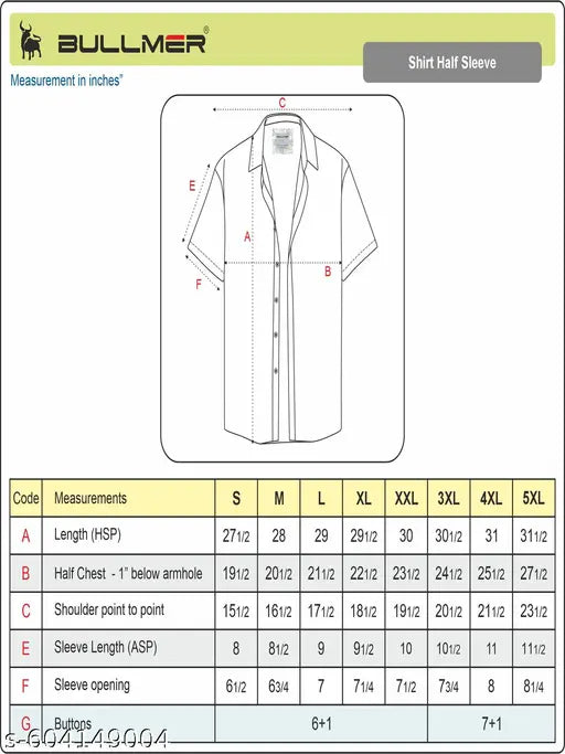 BULLMER Trendy Regular Fit Cotton Blend Printed Casual Half Sleeve Shirt for Men | Stylish Mens Casual Shirts | Shirts for Men