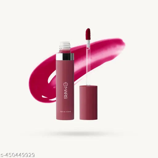MARS Drip Lip Mist for Women | Dual Function | Buildable Color | Glossy Finish | Long-Lasting | Hydration | Light-Weight Formula | Non-Patchy Reapplication | (4.5 ml) (08-Plum Drip)