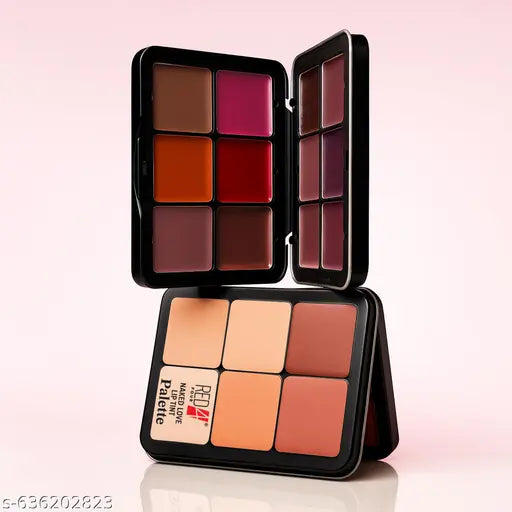 RED 4 Naked Love Lip Tint Palette | Soft Matte Finish | Long Lasting | Highly Pigmented Lip Tint Palette (26.4g)