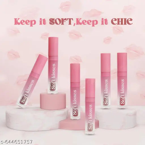 JAQULINE USA Soft Kisses Matte Finish Lipstick | Long-Lasting Color | Silky-Smooth Texture | Enriched with Vitamin E & Hyaluronic Acid - Ruby Rush 05, 4ml