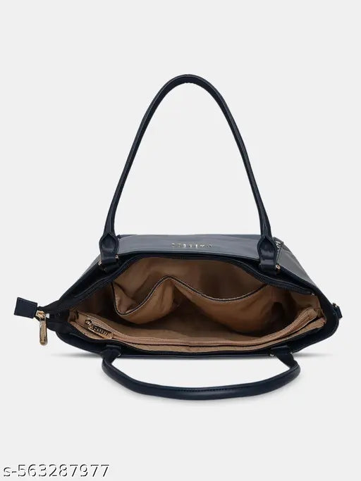 Caprese Shelby Satchel Bag for Women With Convenient Zip Closure, Perfect for Everyday Use, Work, Travel, and Casual Outings (Medium, Blue)